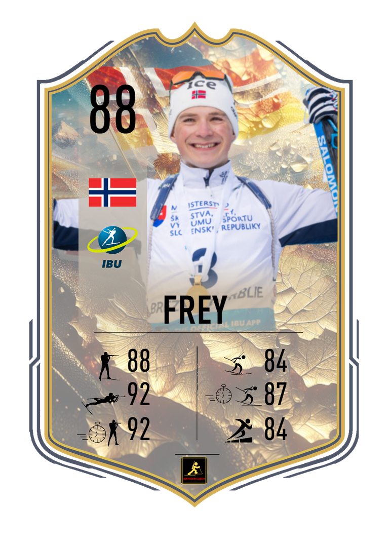 Isak Frey - Brezno 2024 European Championships Star - Pursuit and Mixed Relay Champion - Biathlon Cards